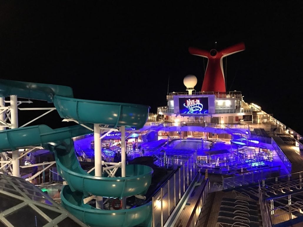 Carnival Liberty dive in movie