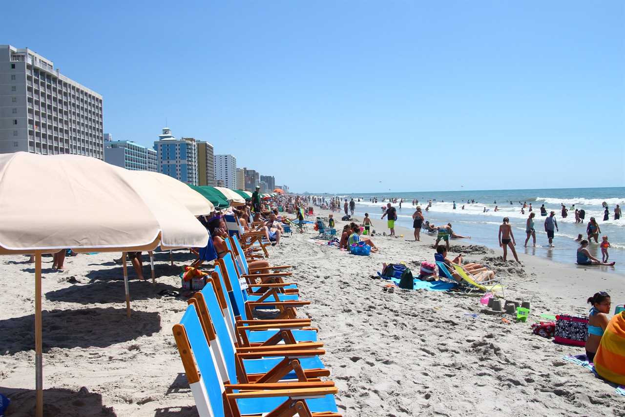 Crowded Myrtle Beach in June