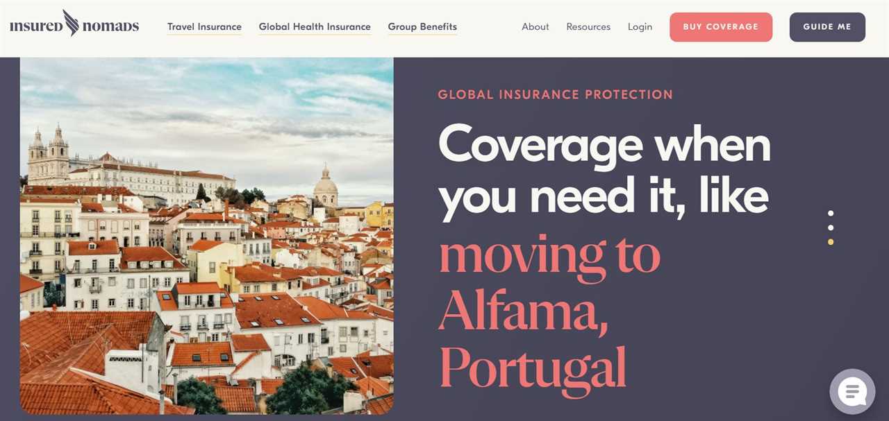 Insured Nomad, homepage