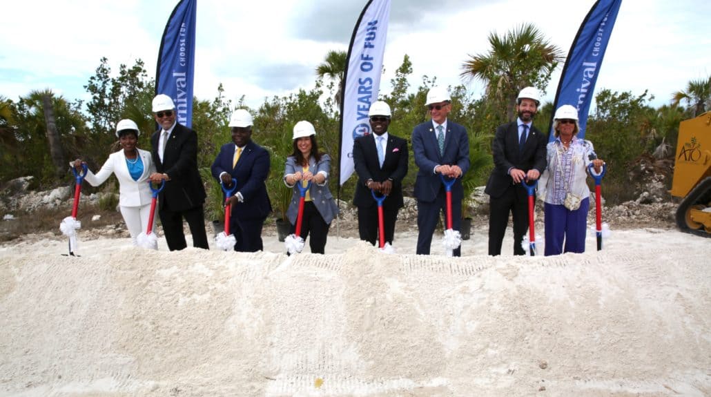 carnival cruise port grand bahama ground breaking