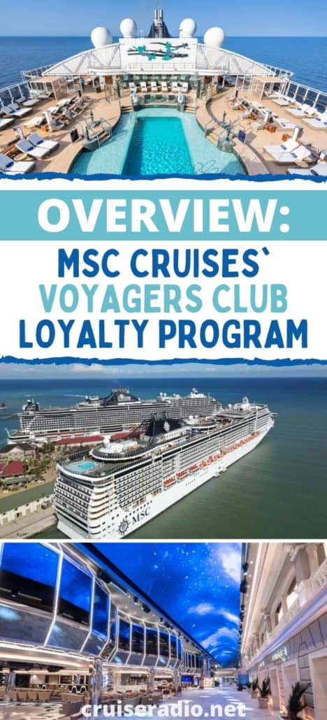 overview msc cruises voyagers club loyalty program