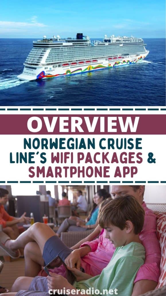 norwegian cruise line wifi packages and smartphone app