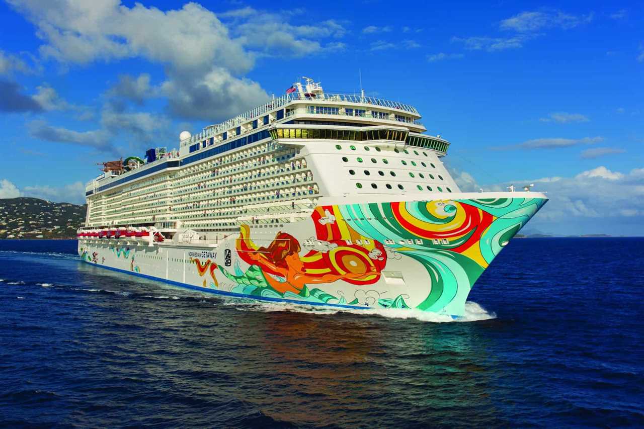 norwegian getaway aerial