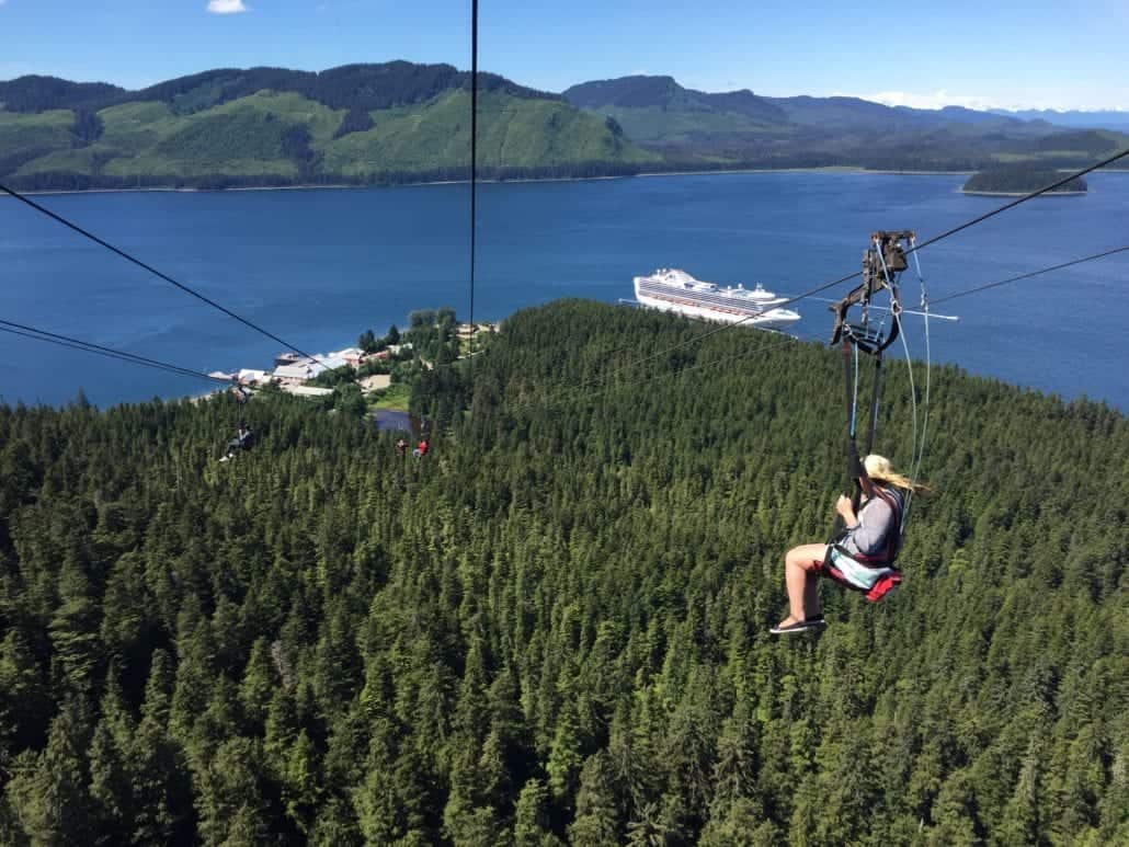 icy strait point zip rider zip line