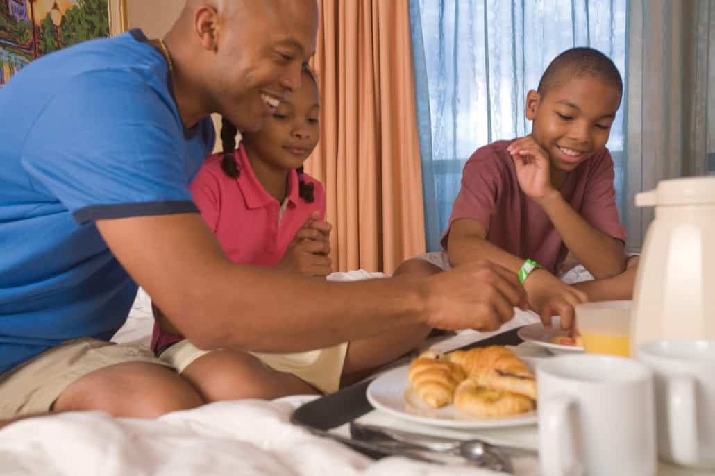 carnival cruise line stateroom room service breakfast