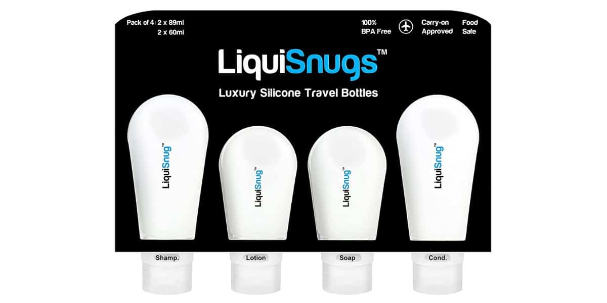 liquisnugs travel toiletry bottles