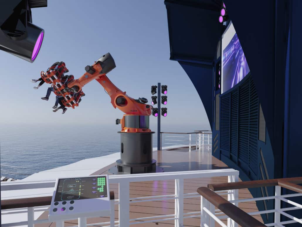 robotron ride MSC cruises seascape