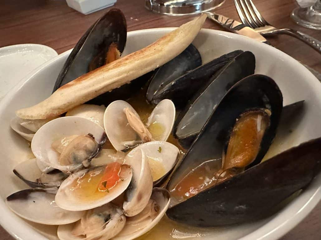 mussels and clams cucina del capitano carnival celebration