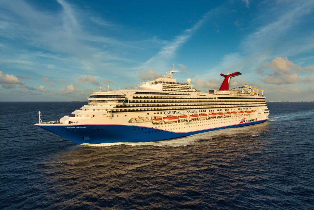 carnival sunshine aerial exterior