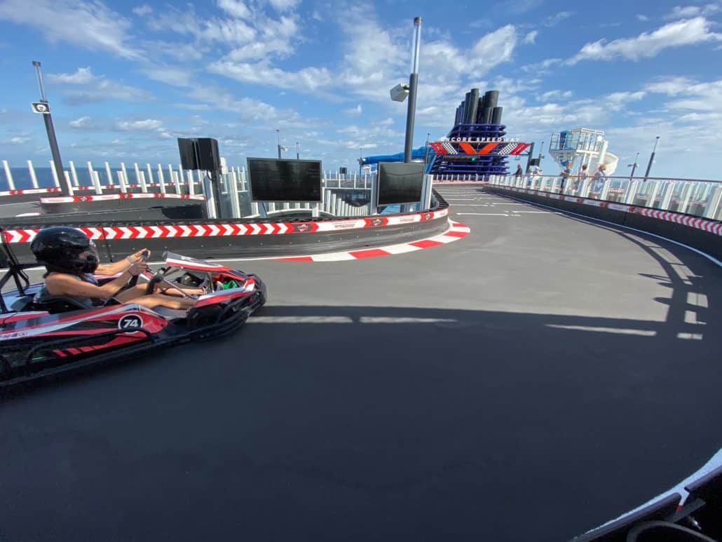norwegian cruise line go kart track speedway