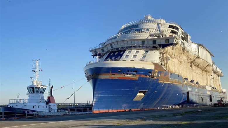 Newest Celebrity Edge-Class Ship Floated Out at the Shipyard