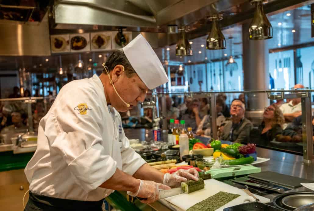 andy matsuda holland america cooking demonstration