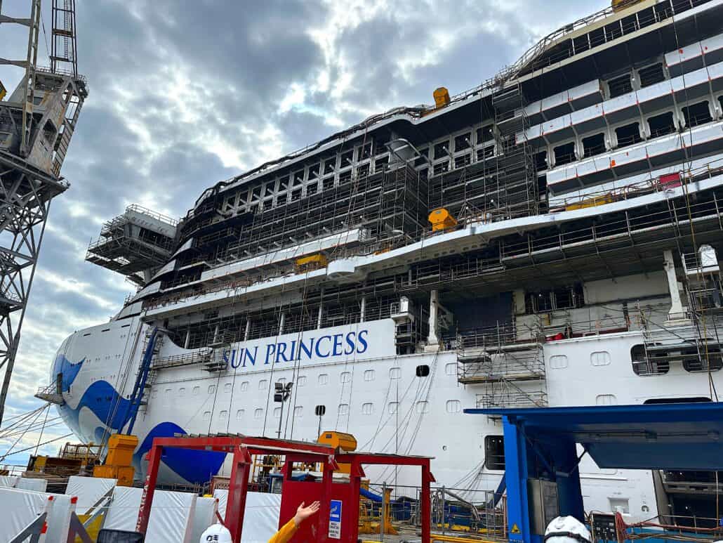 Exclusive: Behind the Scenes Construction Photos of Princess’ Groundbreaking New Ship