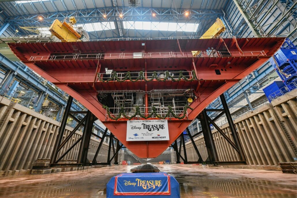 disney treasure keel laying