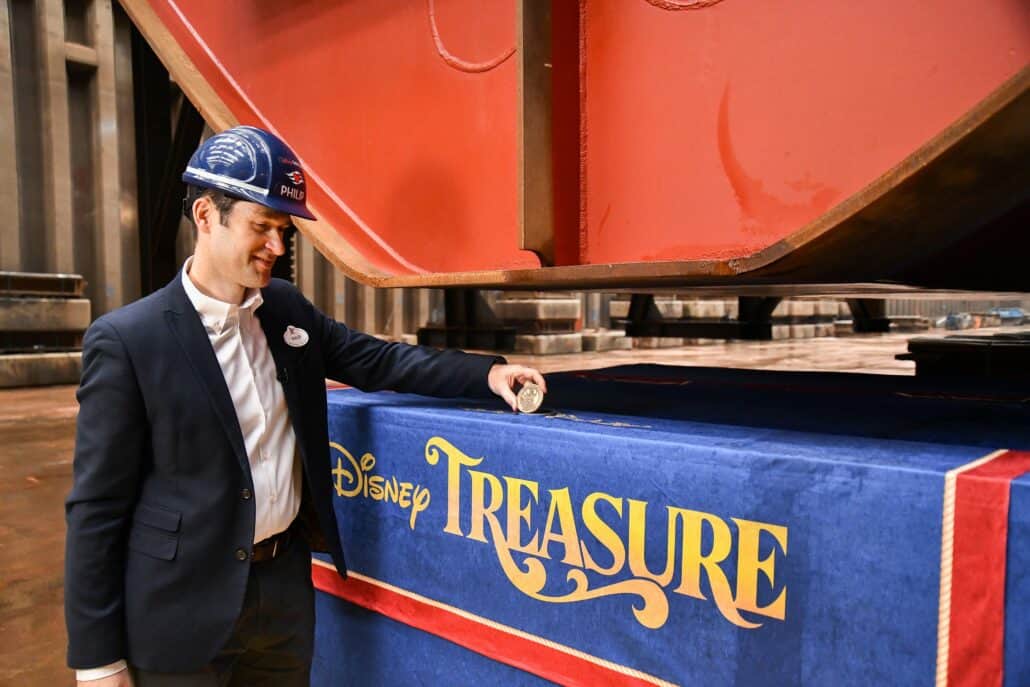 disney treasure keel laying