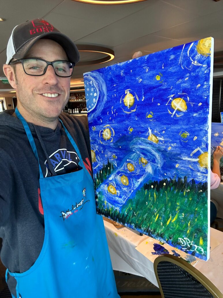 van gogh firefly painting class holland america rotterdam transatlantic crossing