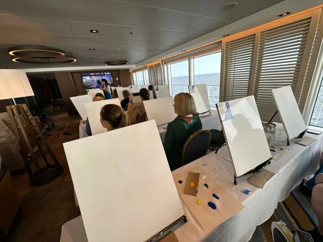 holland america rotterdam painting class sea day