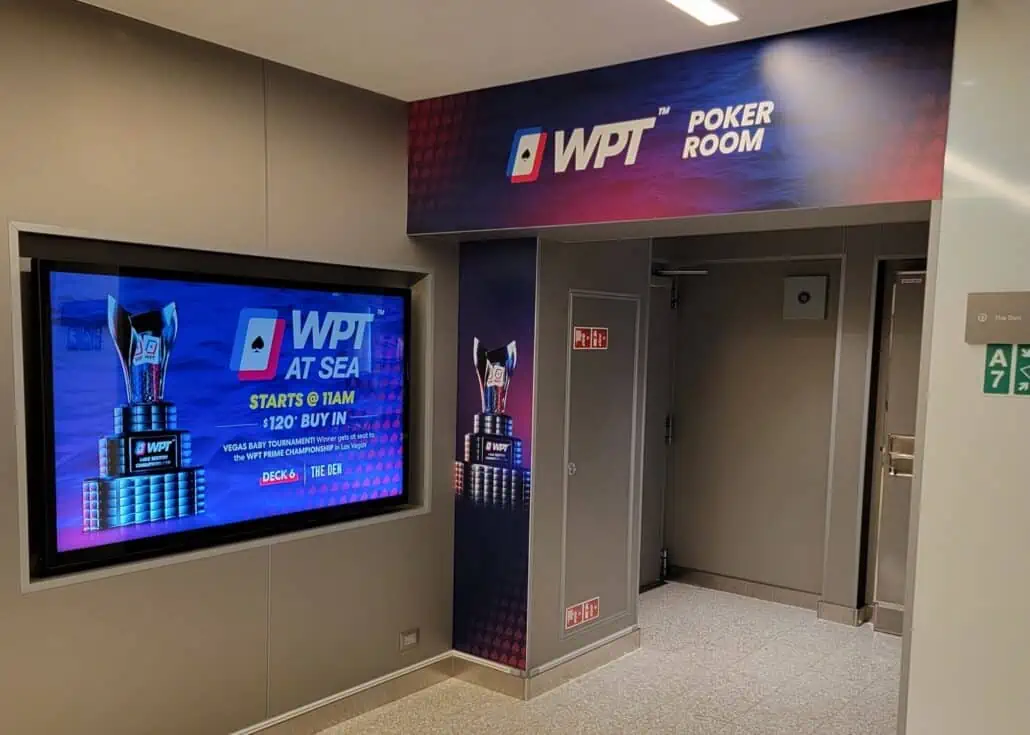 world poker tour poker room scarlet lady virgin voyages