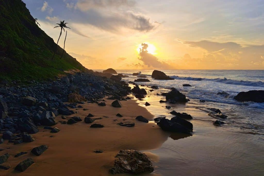 sunset on Conceicao beach