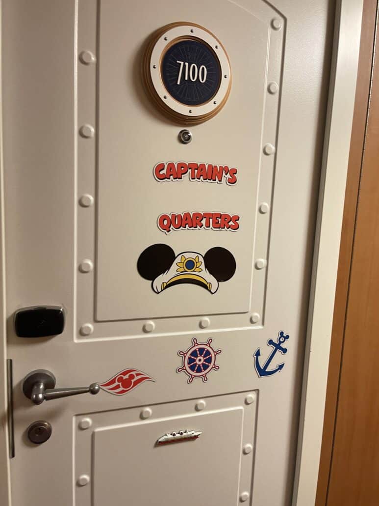 disney fantasy cruise line cabin door