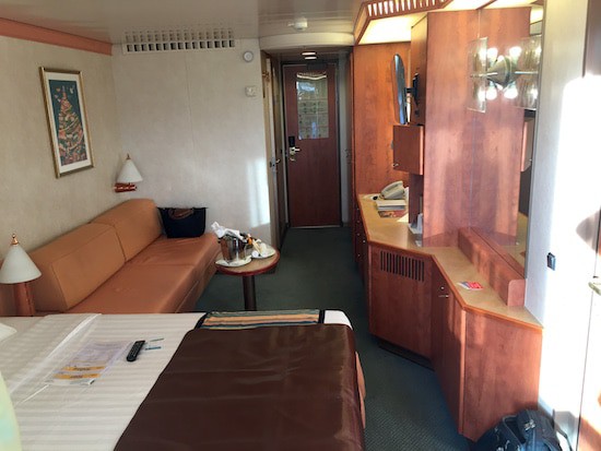 Alaska cruise balcony cabin. 