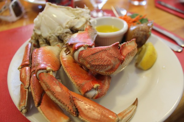 All you can eat Dungeness crab legs on my Alaska cruise. 