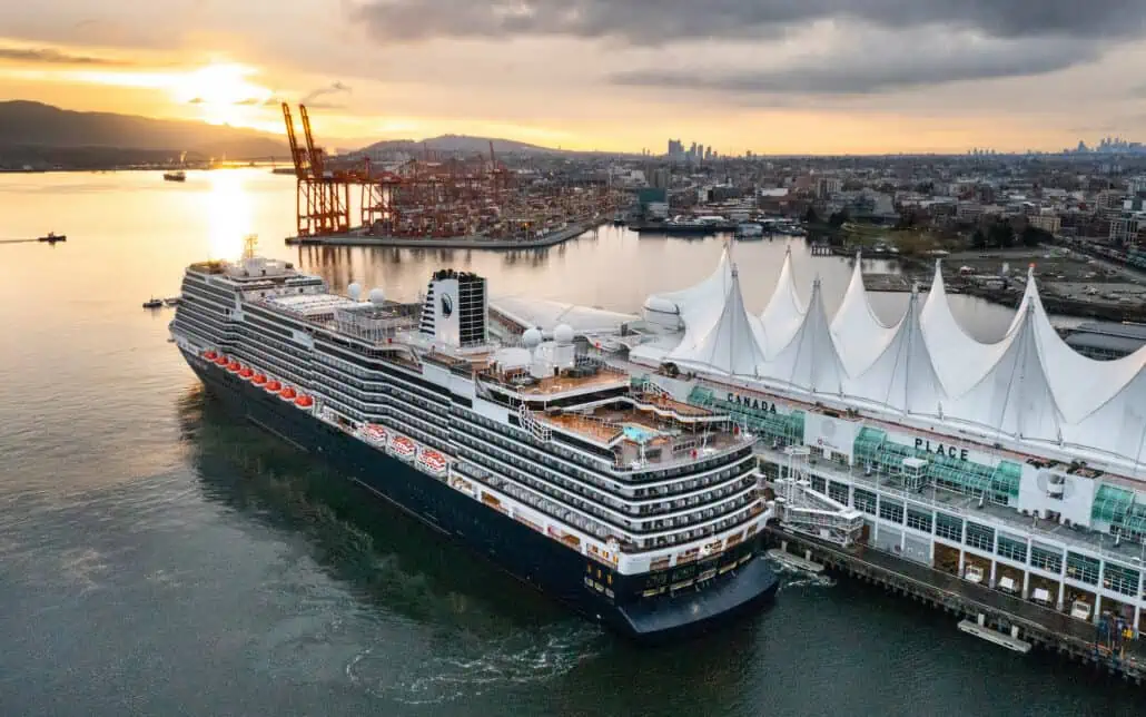 holland america koningsdam vancouver canada place using a travel agent