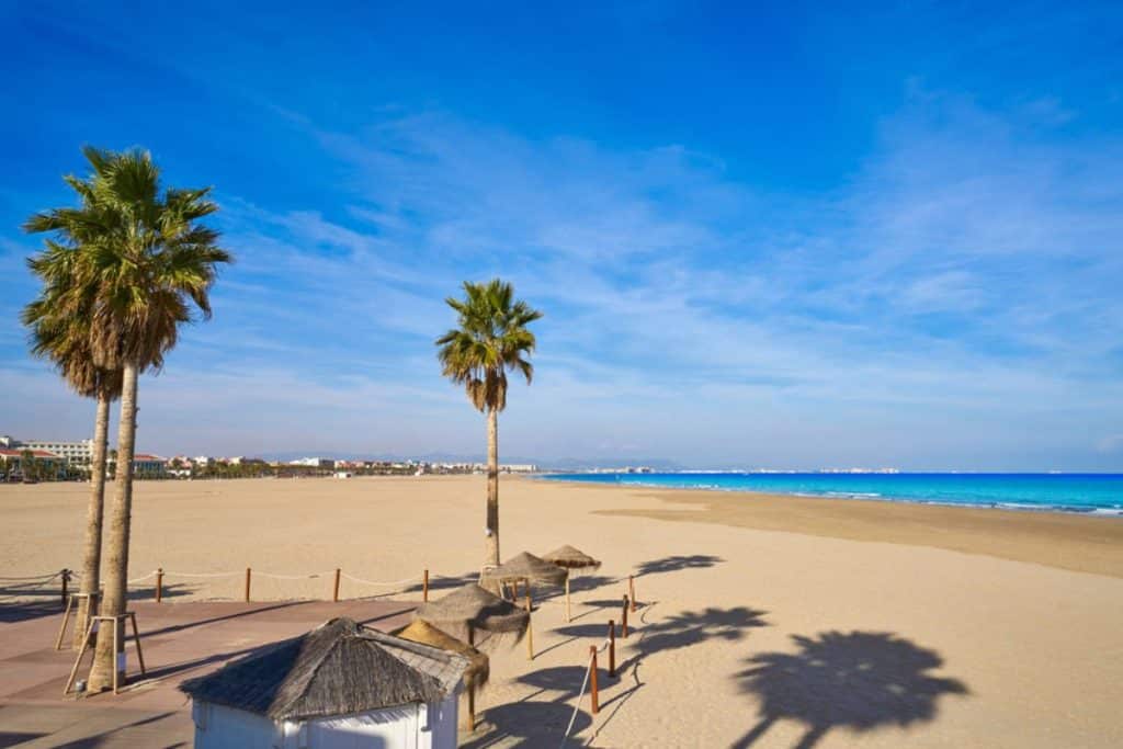 valencia beach in Spain