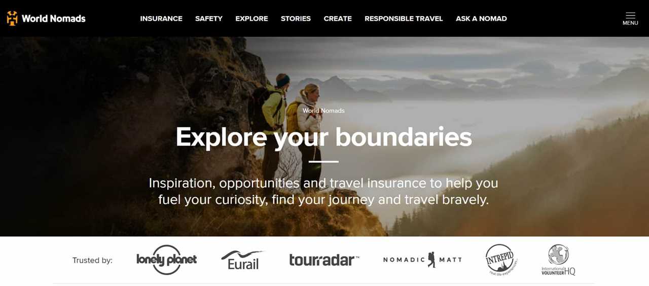 World Nomads - Great for Adventurous Digital Nomads