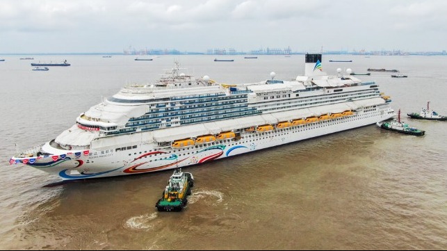 East Meets West: Carnival’s First Chinese Cruise Ship Floated Out