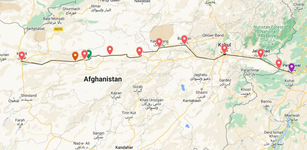 Torkham to Herat via Minaret of Jam