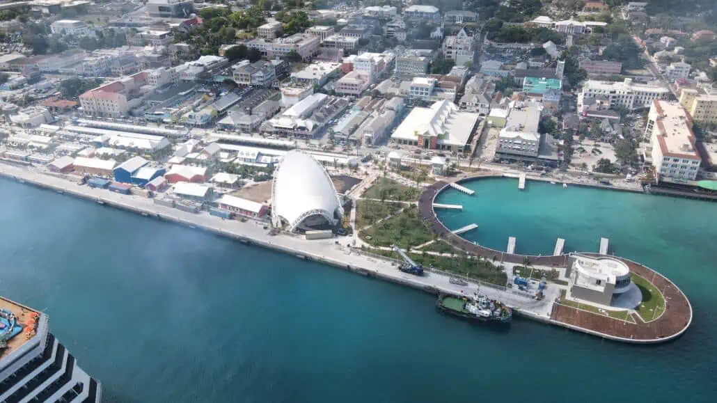 nassau cruise port project aerial