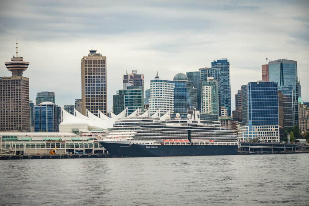 Amsterdam docked in Vancouver, Canada