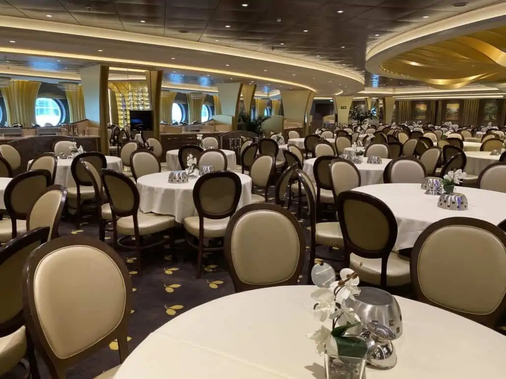 msc meraviglia dining room