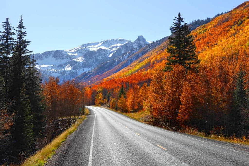 Million Dollar Highway in Fall