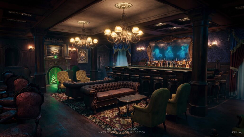 Haunted Mansion Parlor Disney Cruise Line