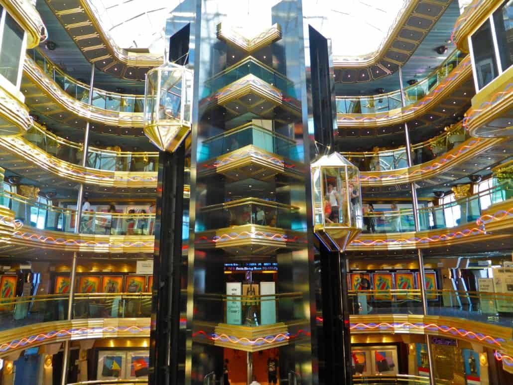 Carnival Imagination Atrium Elevators